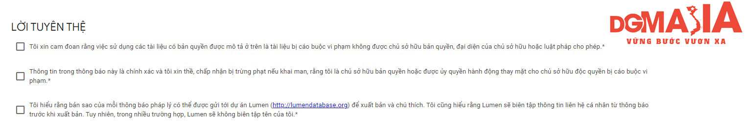 Bạn cần phải xác nhận rằng những nội dung mà bạn cung cấp là hoàn toàn trung thực và chính xác Bạn cần phải xác nhận rằng những nội dung mà bạn cung cấp là hoàn toàn trung thực và chính xác