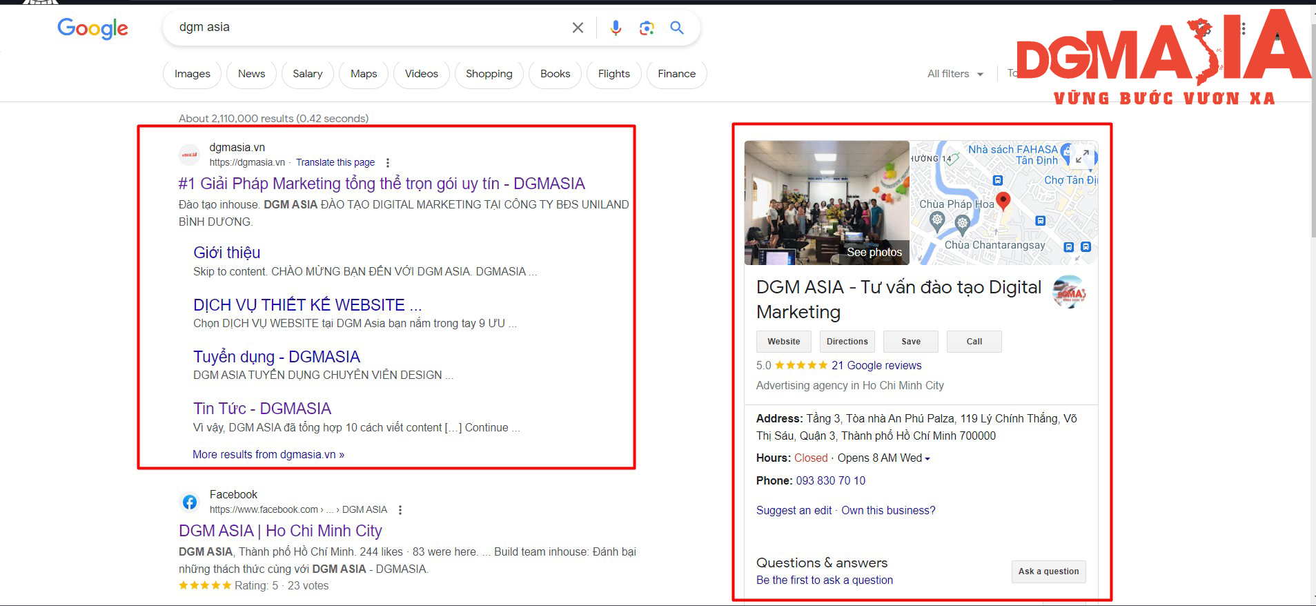 Business Schema của DGM ASIA Business Schema của DGM ASIA