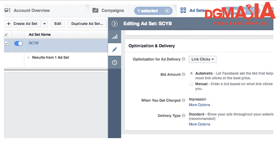 Chọn mục tiêu tối ưu là link clicks sẽ giúp Facebook dễ tối ưu hóa phân phối quảng cáo của bạn hơn