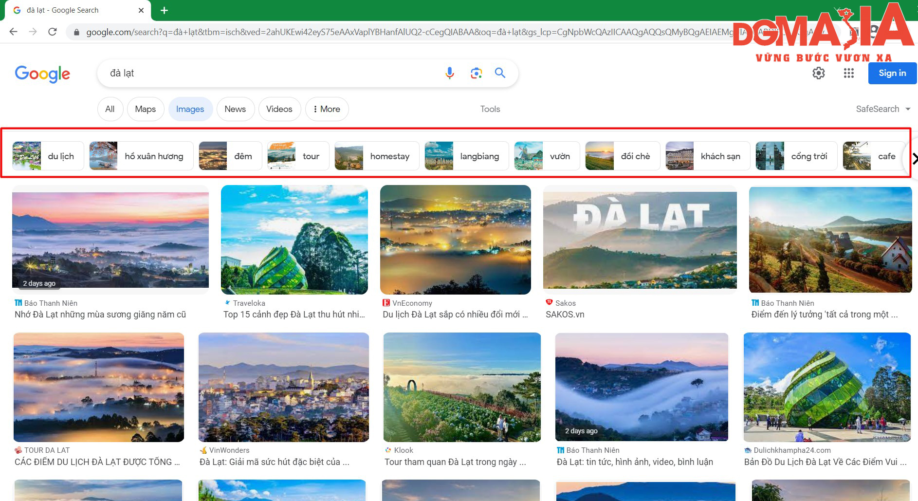Bạn cũng nên tận dụng thẻ hình ảnh của Google để tìm kiếm các từ khóa liên quan Bạn cũng nên tận dụng thẻ hình ảnh của Google để tìm kiếm các từ khóa liên quan