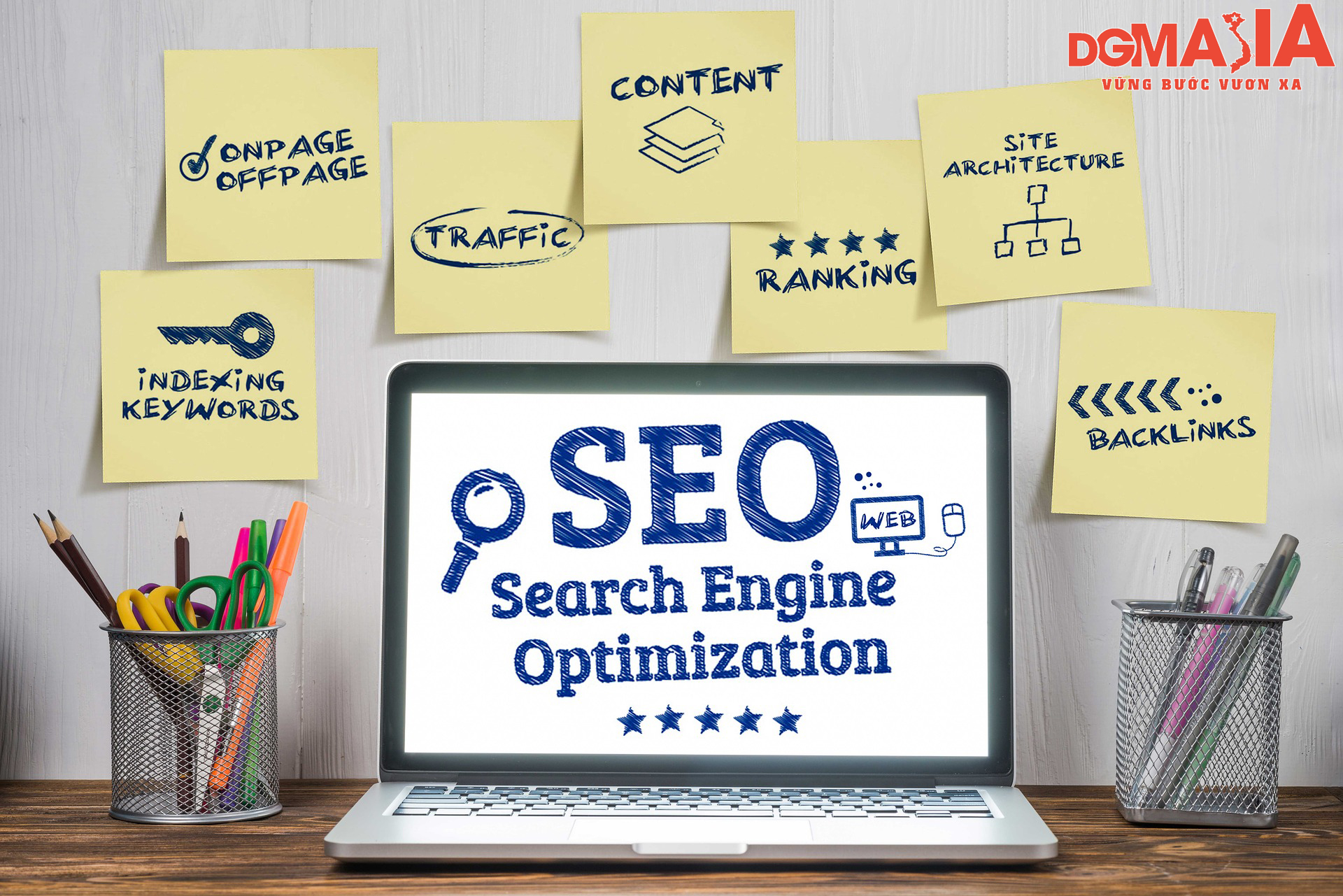 SEO là quá trình tối ưu hóa nhằm đưa website của bạn lên top kết quả tìm kiếm của các công cụ như Google, Bing…