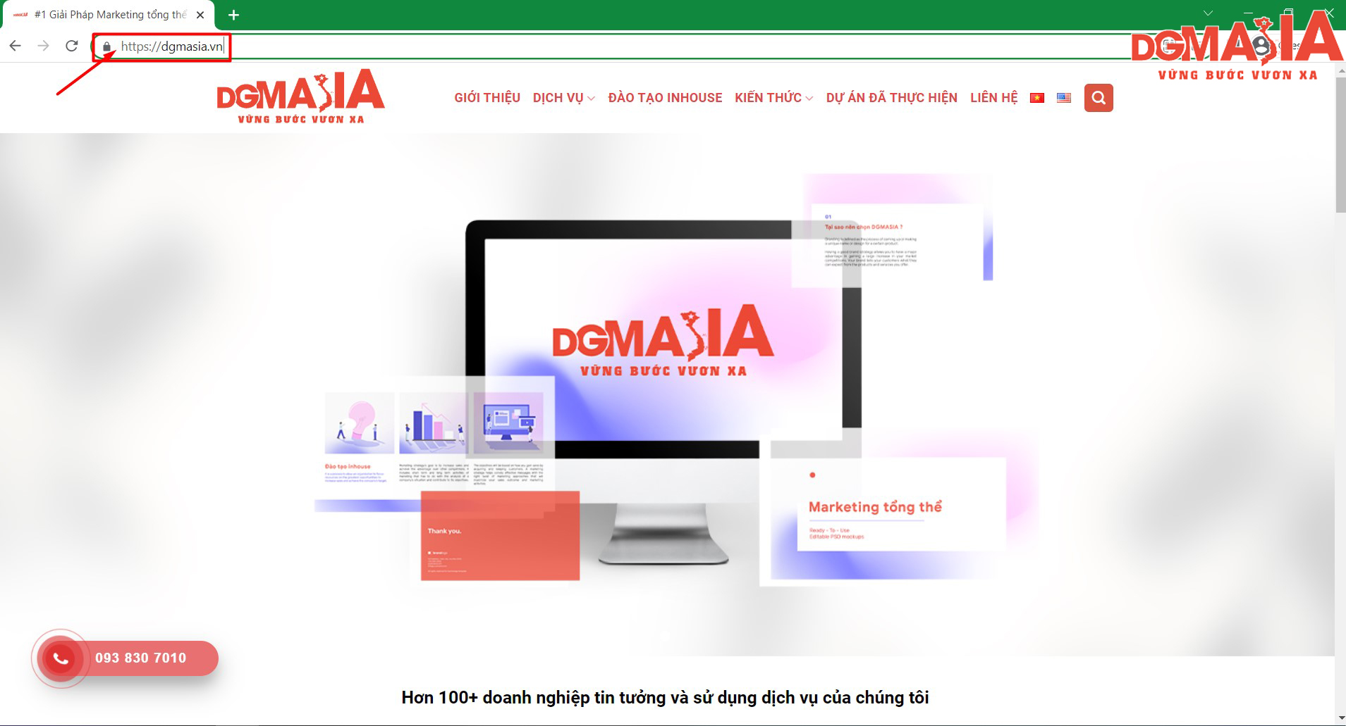 Website của DGM ASIA đang sử dụng giao thức HTTPS Website của DGM ASIA đang sử dụng giao thức HTTPS
