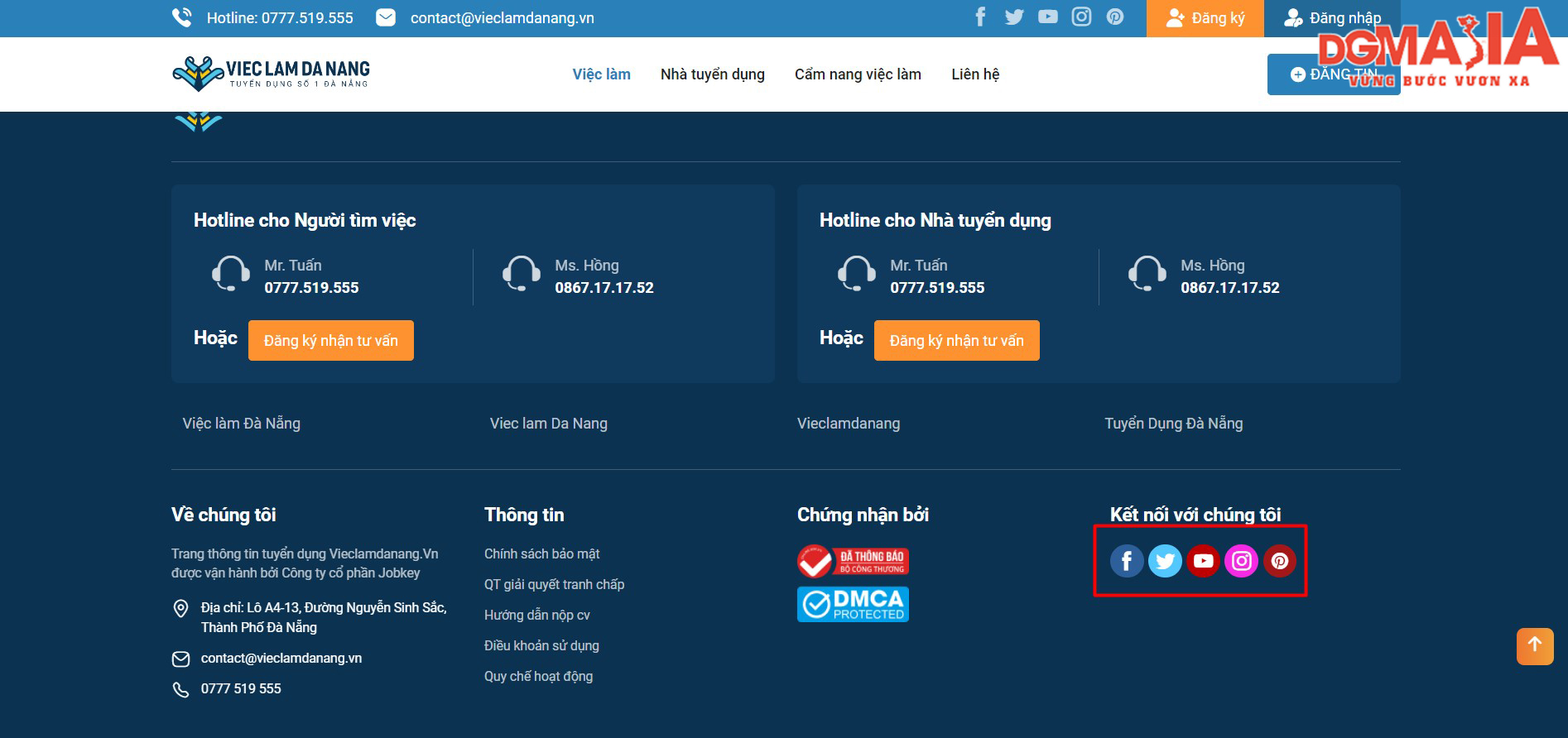 Việc tích hợp các biểu tượng mạng xã hội như Facebook vào website cũng là cách giúp bạn tăng lượng theo dõi cho Fanpage của mình