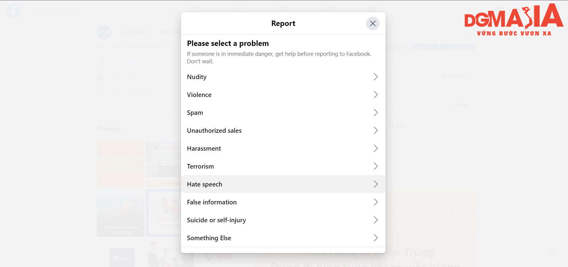 Bạn cần tuân thủ các quy định của Facebook để tránh bị report