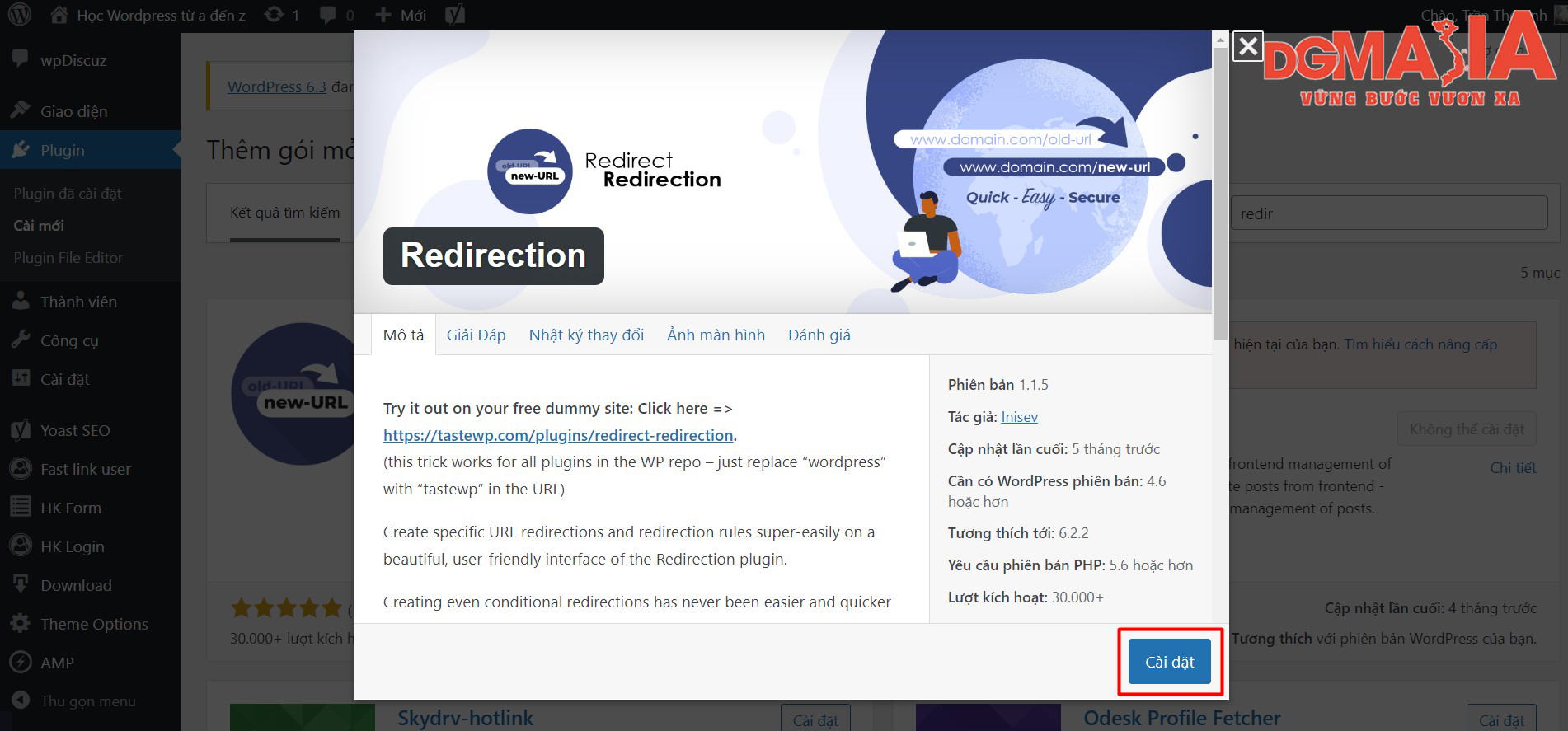 Redirect là Plugin được nhiều SEOer tin dùng trên WordPress